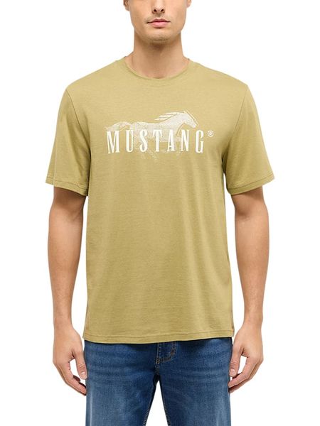 Mustang Koszulka "Austin" w kolorze khaki rozmiar: XXL. Brązowe bezrękawniki Mustang, xxl, bez wzorów, z bawełny, bez kołnierzyka, bez ramiączek. Za 61.31 zł.