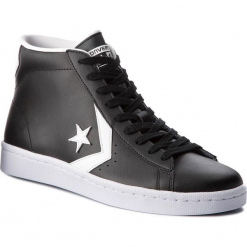 Sneakersy CONVERSE - Pro Leather 76 Mid 157717C Black/White/White. Czarne buty sportowe casual marki Converse, z materiału. W wyprzedaży za 289.00 zł.