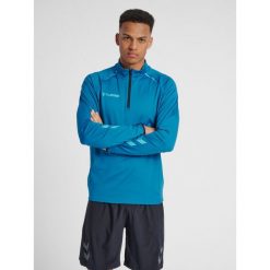 Bluza Hummel Half Zip hmlAUTHENTIC Pro. Niebieskie bluzy Hummel, na jesień, xl, bez wzorów, bez kaptura. W wyprzedaży za 243.50 zł.