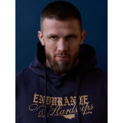 MANTO bluza z kapturem RESOLVE granatowa. Niebieskie bluzy z kapturem Manto, bez wzorów, z kapturem. Za 249.00 zł.