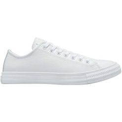 Buty sportowe Converse Chuck Taylor All Star Leather. Białe buty sportowe casual Converse, bez wzorów, ze skóry, bez zapięcia. W wyprzedaży za 390.00 zł.