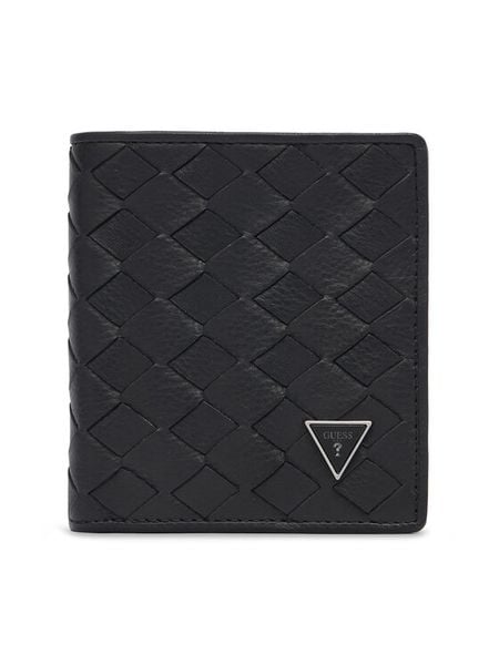 Guess Portfel SMTONA LEA22 Czarny. Czarne portfele Guess, z aplikacjami, ze skóry. Za 264.99 zł.
