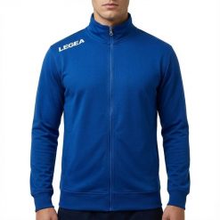 Męska Bluza Treningowa z Kapturem Niebieska. Niebieskie bluzy z kapturem Legea, l, bez wzorów, z bawełny, bez kaptura. Za 88.00 zł.
