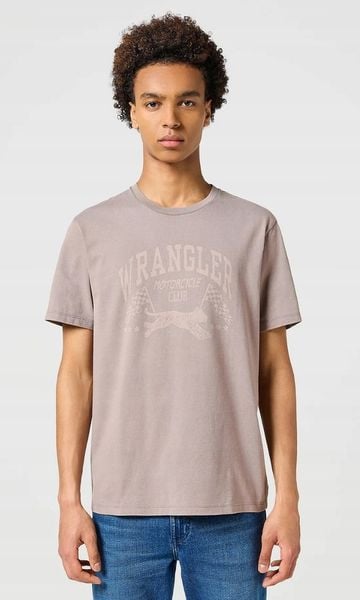 MESKA KOSZULKA WRANGLER GRAPHIC TEE IRON 112357309. T-shirty Wrangler, l, bez wzorów, bez kołnierzyka, bez ramiączek. Za 69.99 zł.