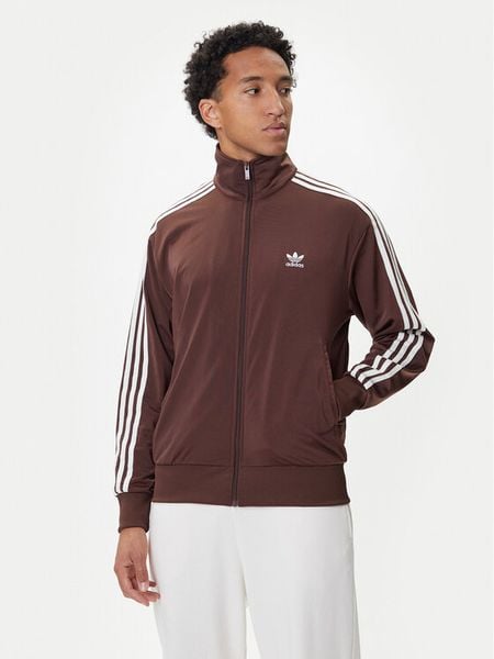 Adidas Bluza adicolor Classics Firebird KA0459 Brązowy Loose Fit. Brązowe bluzy Adidas, m, bez wzorów, z syntetyku, bez kaptura. Za 219.99 zł.