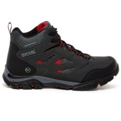 Buty trekkingowe męskie HolcombeIEP Mid Regatta. Szare buty trekkingowe Regatta, bez wzorów, bez zapięcia. Za 277.00 zł.