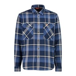 Koszula męska CMP 34S2717. Niebieskie koszule CMP, m, bez wzorów, bez kołnierzyka, bez ramiączek. Za 306.50 zł.