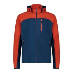 Bluza męska turystyczna CMP 35L6537. Niebieskie bluzy z kapturem CMP, l, bez wzorów, z materiału, z kapturem. Za 260.45 zł.