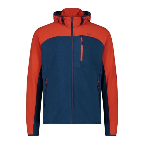Bluza męska turystyczna CMP 35L6537. Niebieskie bluzy z kapturem CMP, l, bez wzorów, z materiału, z kapturem. Za 260.45 zł.