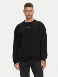 Hugo Bluza Dautumnas 50516667 Czarny Oversize. Czarne bluzy Hugo, m, bez wzorów, z bawełny, bez kaptura. Za 329.99 zł.