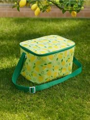 Torba termiczna z owocowym motywem - żółty. Żółte torby na ramię Sinsay, bez wzorów, z materiału, na ramię, bez dodatków. Za 27.99 zł.
