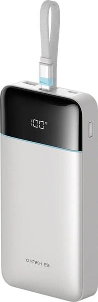 Cuktech LPB252N 25000 mAh USB-C 120W biały. Białe powerbanki . Za 169.90 zł.