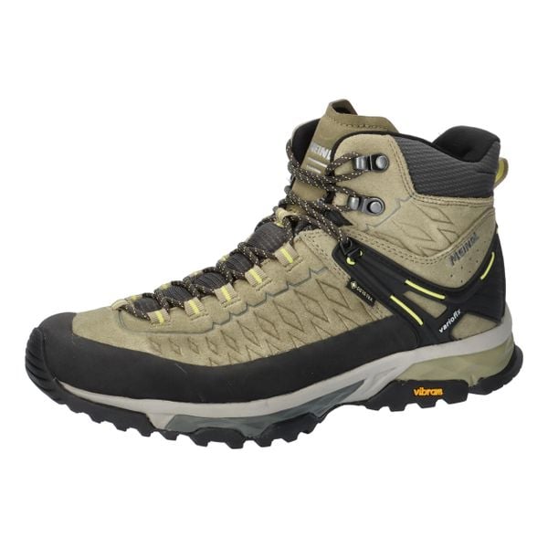 Buty trekkingowe męskie MEINDL Top Trail Mid GTX, z membraną Gore-Tex. Czarne buty trekkingowe MEINDL, bez wzorów, z gore-texu, bez zapięcia. W wyprzedaży za 918.90 zł.