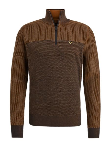 PME Legend Sweter w kolorze brązowym rozmiar: M. Brązowe swetry nierozpinane PME Legend, m, bez wzorów, z bawełny, bez kołnierzyka, bez ramiączek. Za 252.94 zł.