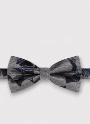 PAKO LORENTE - Mucha męska z szarym kwiatowym wzorem. Szare krawaty i muchy Pako Lorente, bez wzorów, z poliesteru. Za 99.99 zł.