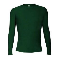 Koszulka z długim rękawem Pro Compression Adults Men Round Neck Undershirt. Zielone bluzy BADGER SPORT, l, bez wzorów, bez kaptura. Za 215.95 zł.