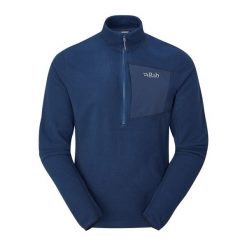 Bluza męska Rab Tecton Pull-On. Niebieskie bluzy bez kaptura RAB, m, bez wzorów, z materiału, bez kaptura. Za 299.99 zł.