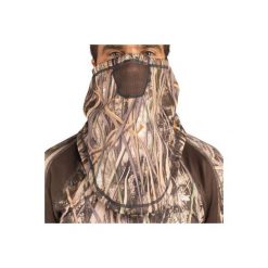 Komin myśliwski ciepły 500 camo. Zielone szaliki SOLOGNAC, bez wzorów, z materiału. Za 49.99 zł.