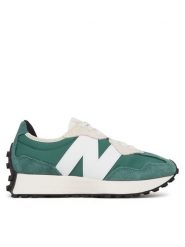 New Balance Sneakersy U327SBA Zielony. Zielone buty sportowe casual New Balance, bez wzorów, ze skóry, bez zapięcia. Za 379.99 zł.
