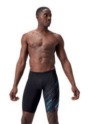 Speedo Kąpielówki "Eco+ H-Bloom" w kolorze czarno-błękitno-czerwonym rozmiar: 2. Czarne kąpielówki Speedo, bez wzorów. Za 97.28 zł.