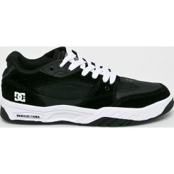DC - Buty Maswell. Czarne buty sportowe casual DC, bez wzorów, z gumy, z okrągłym noskiem, bez zapięcia. Za 349.90 zł.