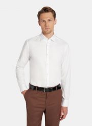 PAKO LORENTE – Biała koszula bawełniana. Białe koszule Pako Lorente, na lato, m, bez wzorów, z bawełny, bez kołnierzyka, bez ramiączek. Za 119.99 zł.