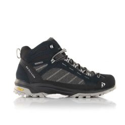 Buty trekkingowe męskie KADAM MID STX. Niebieskie buty trekkingowe Bergson, bez wzorów, bez zapięcia. W wyprzedaży za 509.00 zł.