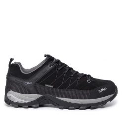 Trekkingi CMP. Czarne buty trekkingowe CMP, bez wzorów, bez zapięcia. Za 349.99 zł.