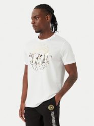 Beverly Hills Polo Club T-Shirt M1342 Biały Regular Fit. Białe koszulki polo Beverly Hills Polo Club, l, bez wzorów, z bawełny, bez kołnierzyka, bez ramiączek. Za 199.99 zł.