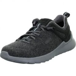 Buty do chodzenia męskie Keen Highland Arway. Szare buty sportowe casual Keen, bez wzorów, z materiału, bez zapięcia. Za 387.00 zł.