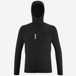 Bluza męska Millet Seneca Fleece Hoodie. Czarne bluzy z kapturem Millet, l, bez wzorów, z elastanu, z kapturem. Za 519.99 zł.