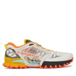 Buty do biegania La Sportiva. Białe buty do biegania La Sportiva, bez wzorów, bez zapięcia, do biegania. Za 649.99 zł.