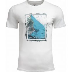 T-shirt męski TSM606 - biały - Outhorn. T-shirty marki Outhorn. W wyprzedaży za 39.99 zł.