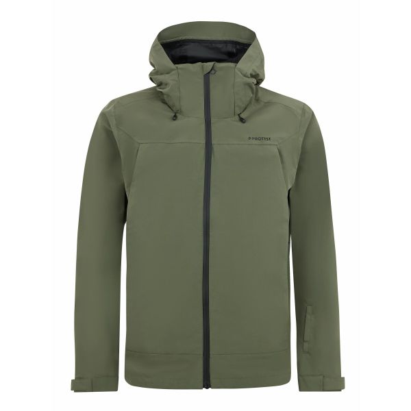Kurtka wodoodporna Protest PRTWOODGATE. Zielone kurtki Protest, m, bez wzorów, bez kaptura. Za 812.00 zł.