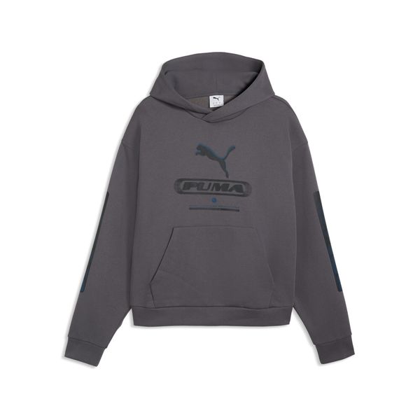 Męska bluza z kapturem PUMA Sport Boxy Graphic Fleece PUMA. Czarne bluzy z kapturem Puma, m, bez wzorów, z bawełny, z kapturem. Za 279.00 zł.