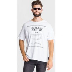 T-SHIRT Versace Jeans Couture. Białe t-shirty Versace Jeans Couture, l, bez wzorów, z bawełny, bez kołnierzyka, bez ramiączek. Za 429.00 zł.