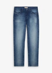 Dżinsy regular fit ze stretchem, prosta nogawka. Niebieskie jeansy bonprix, m. Za 169.99 zł.