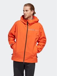Adidas Kurtka przeciwdeszczowa Terrex Multi RAIN.RDY HM4052 Pomarańczowy Regular Fit. Brązowe kurtki outdoor i hardshell Adidas, m, bez wzorów, z syntetyku, bez kaptura. Za 749.99 zł.