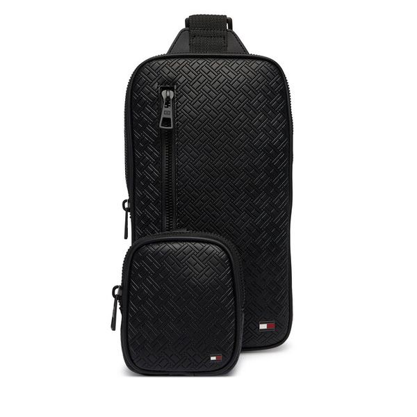 Saszetka Tommy Hilfiger. Czarne saszetki i nerki Tommy Hilfiger, bez wzorów, małe, bez dodatków. Za 409.99 zł.