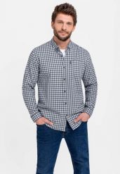 Koszula męska, Regular Fit, K-HAINES. Białe koszule Volcano, m, bez wzorów, z bawełny, bez kołnierzyka, bez ramiączek. Za 139.99 zł.