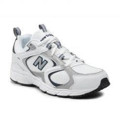 Buty do chodzenia unisex New Balance Nb 408. Białe buty sportowe casual New Balance, bez wzorów, z materiału, bez zapięcia. Za 514.00 zł.