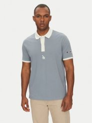Champion Polo 221044 Niebieski Regular Fit. Niebieskie koszulki polo Champion, m, bez wzorów, z bawełny, bez kołnierzyka, bez ramiączek. Za 119.99 zł.