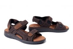 RIEKER 26450-26 brown, sandały męskie. Brązowe sandały Rieker, bez zapięcia. Za 379.90 zł.