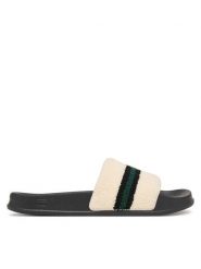 Tommy Hilfiger Klapki Hilfiger Towelling Pool Slide FM0FM06007 Kremowy. Białe klapki Tommy Hilfiger, z materiału. Za 209.99 zł.
