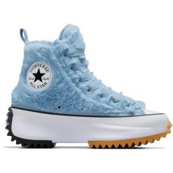 Sneakers Converse Run Star Hike. Niebieskie buty do biegania Converse, bez wzorów, bez zapięcia, na fitness i siłownię. Za 690.00 zł.