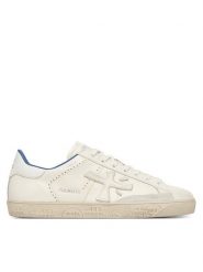 Premiata Sneakersy Steven Var 6652 Biały. Białe buty sportowe casual Premiata, bez wzorów, ze skóry, bez zapięcia. Za 1,289.00 zł.