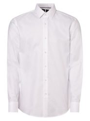 BOSS Koszula Mężczyźni Slim Fit Bawełna biały, 42. Białe koszule Boss, m, bez wzorów, z bawełny, bez kołnierzyka, bez ramiączek. Za 599.95 zł.