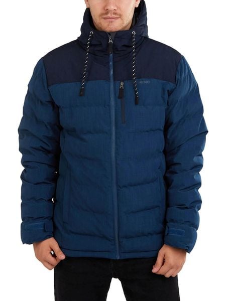 Kurtka uliczna męska Fundango Passat Padded. Niebieskie kurtki Fundango, l, bez wzorów, z materiału, z kapturem. Za 399.90 zł.