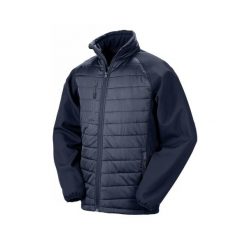 Kurtka puchowa z recyklingu Result Softshell Black Compass Softshell. Niebieskie kurtki softshell RESULT, m, bez wzorów, z puchu, bez kaptura. Za 233.00 zł.