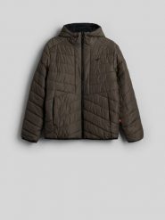 4F Kurtka dwustronna z wypełnieniem Primaloft Silver męska - khaki XXL. Brązowe kurtki 4F, na zimę, m, bez wzorów, z syntetyku, bez kaptura. Za 599.99 zł.